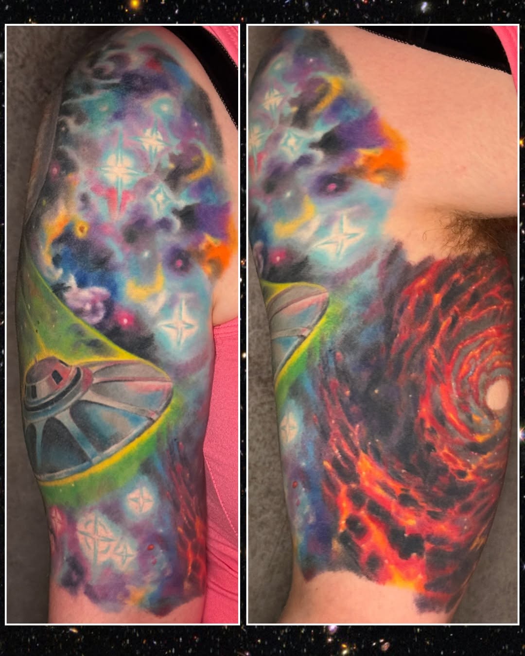 Fully healed for a year, super rad flying saucer and space…