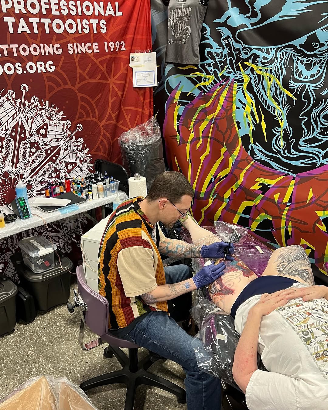We’re at the Villain Arts tattoo convention in Kansas City,…