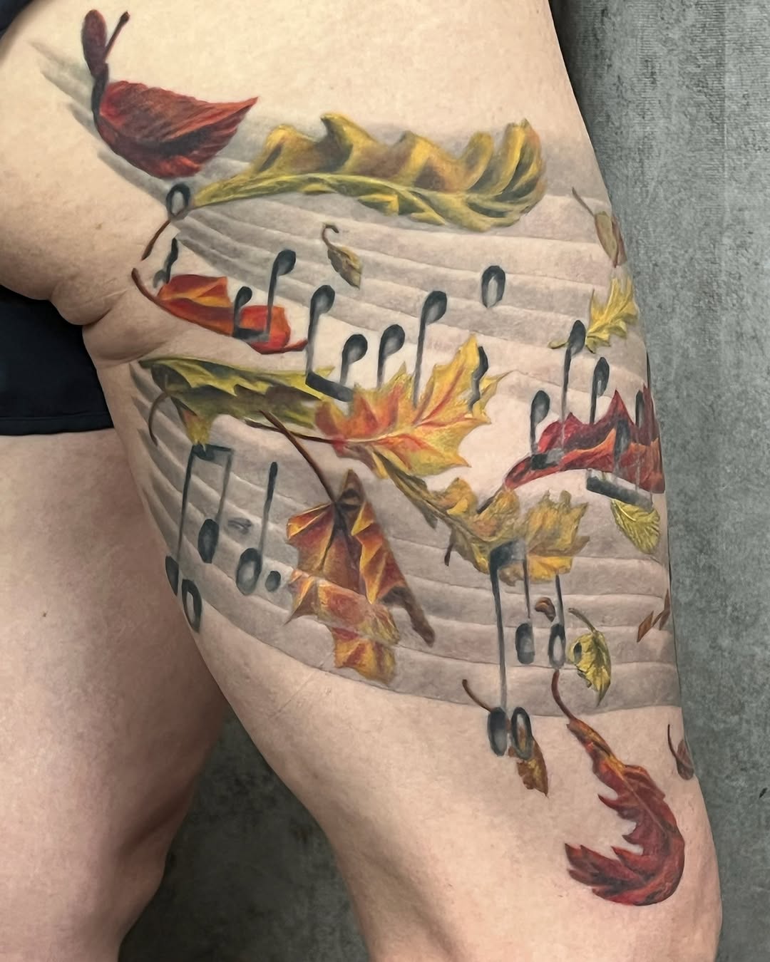Healed and finished piece by