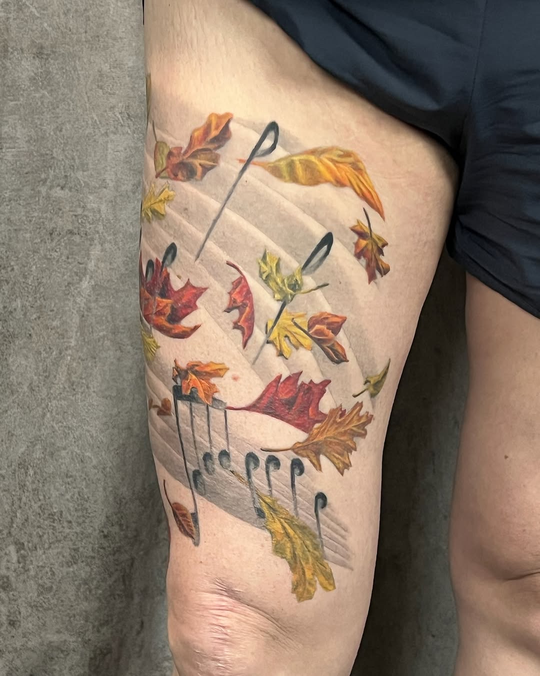 Healed and finished piece by