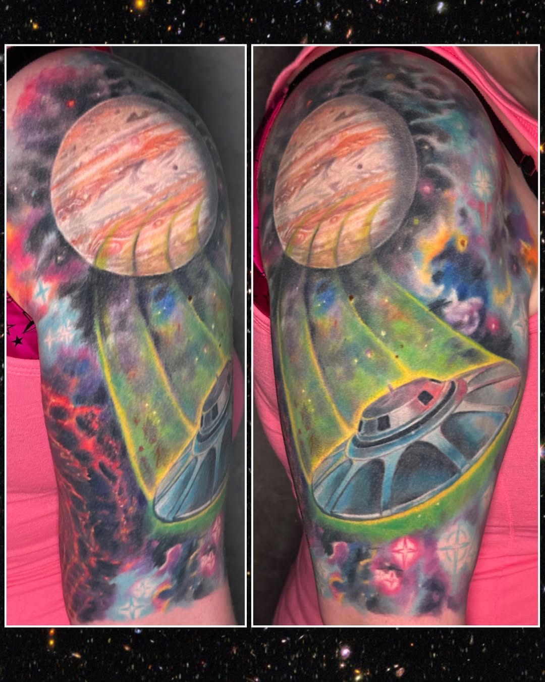 Fully healed for a year, super rad flying saucer and space…